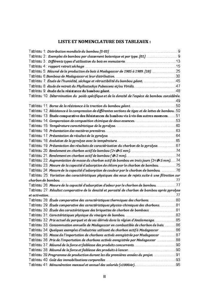 Valorisation du Bambou geant de Madagascar