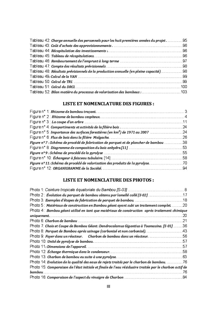 Valorisation du Bambou geant de Madagascar