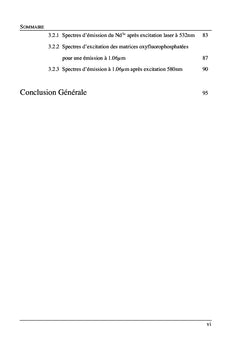 Les verres oxy-fluoro-phosphates de zinc dopes au Neodyme