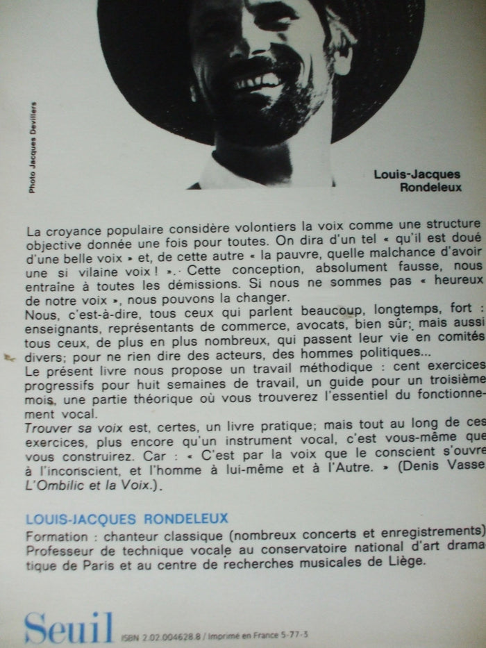 Trouver sa voix. Petit guide de travail vocal