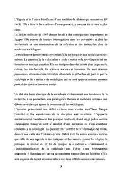 La sociologie au Maghreb Cinquante ans après