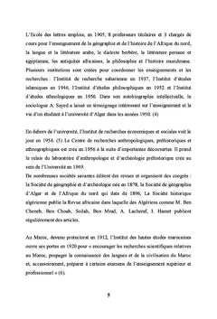 La sociologie au Maghreb Cinquante ans après