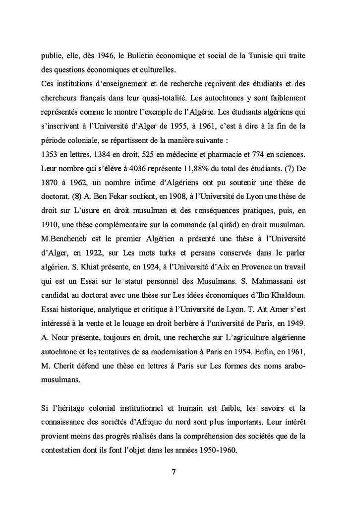 La sociologie au Maghreb Cinquante ans après