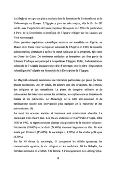 La sociologie au Maghreb Cinquante ans après