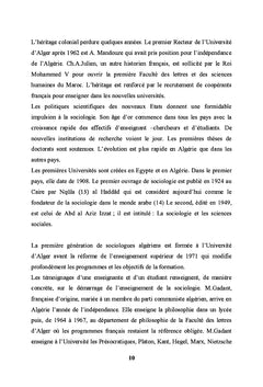 La sociologie au Maghreb Cinquante ans après