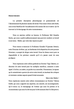 Etude phonologique et grammaticale du teen