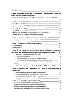 L'intervention de conseil dans les organisations