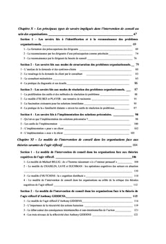 L'intervention de conseil dans les organisations