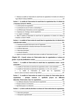 L'intervention de conseil dans les organisations
