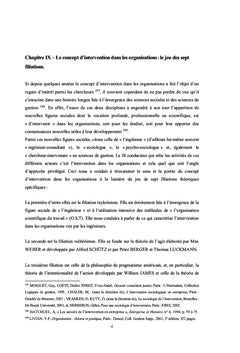 L'intervention de conseil dans les organisations
