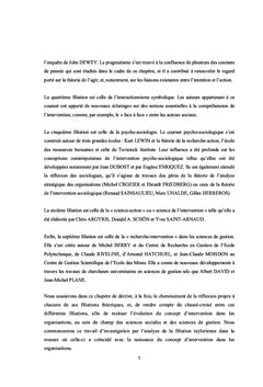 L'intervention de conseil dans les organisations