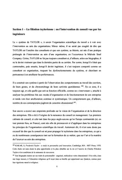 L'intervention de conseil dans les organisations