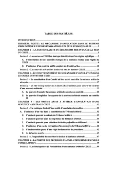 Le controle des sentences arbitrales et le modele CIRDI