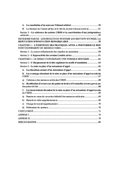 Le controle des sentences arbitrales et le modele CIRDI