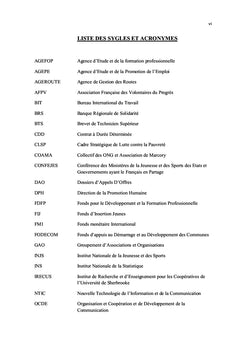 Insertion socio-professionnelle et economique