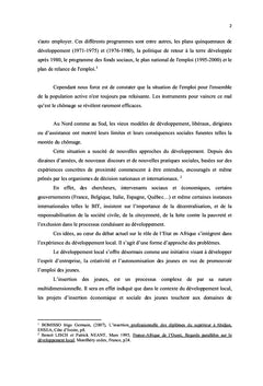 Insertion socio-professionnelle et economique