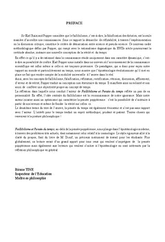 Faillibilisme et pensée du temps