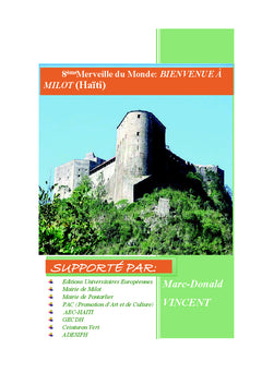 8eme Merveille du monde : BIeNVeNUe A MILOT (HAÏTI)