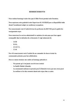 Etude Spatiale du paludisme dans la Commune I du District de Bamako