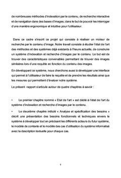 Mise en place d'un moteur de recherche d'images par le contenu