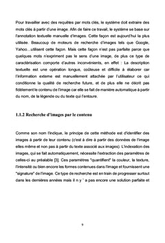 Mise en place d'un moteur de recherche d'images par le contenu