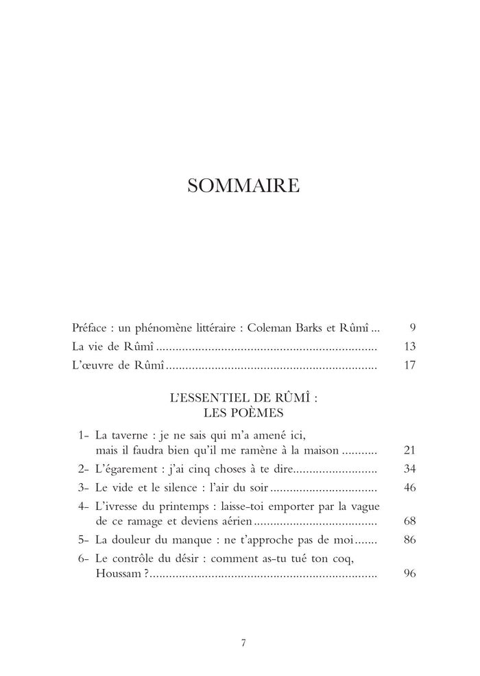 L'essentiel de Rûmî