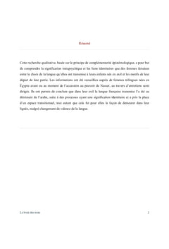 Le Bruit des Mots
