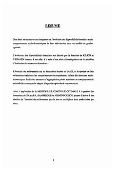 Développement durable et gestion optimale des ressources forestières