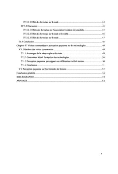 Technologies de gestion de la fertilité des sols - Impact agronomique