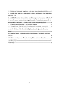 L'evolution du secteur bancaire Turc