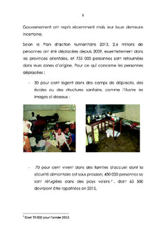 Defit nutritionnel en milieu de crise humanitaire