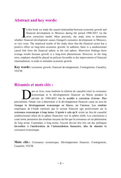 Developpement financier et croissance economique