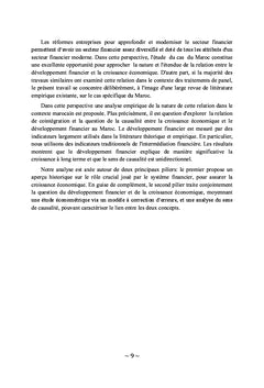 Developpement financier et croissance economique