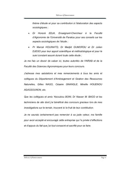 Alimentation des bovins des pasteurs peuls sur les parcours de savanes