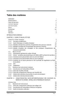 Alimentation des bovins des pasteurs peuls sur les parcours de savanes