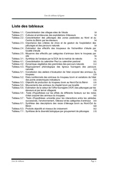 Alimentation des bovins des pasteurs peuls sur les parcours de savanes