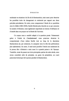 Romantisme et liberte dans la presse periodique (1815-1830)
