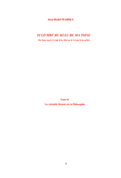 YI LO'MBI' BU KULU BU MA TSINE Tome II
