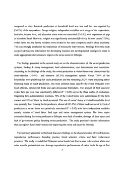 Traditional Swine Production, Productivity and Management in Africa