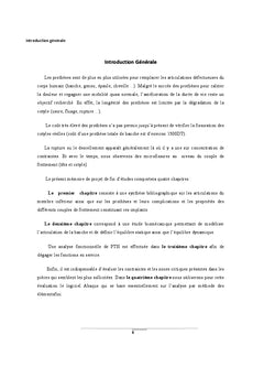 Etude de la prothese total de la hanche
