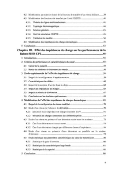 Impact de la topologie du reseau sur les performance d'un canal CPL