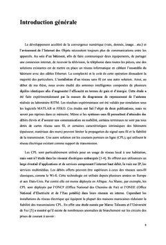 Impact de la topologie du reseau sur les performance d'un canal CPL