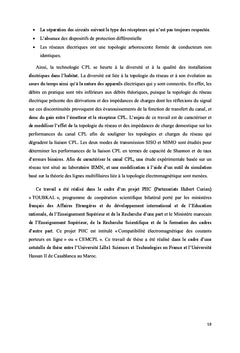 Impact de la topologie du reseau sur les performance d'un canal CPL
