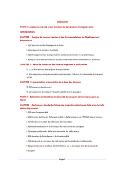 Analyse des determinants de la demande du transport aerien au Maroc