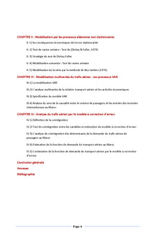 Analyse des determinants de la demande du transport aerien au Maroc
