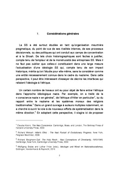 L'ideologie SS: les fondements theoriques de la Shoah