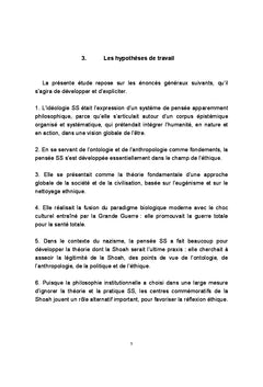 L'ideologie SS: les fondements theoriques de la Shoah