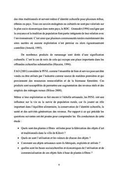 Valeur socioculturelles et commerciales des produits artisanaux