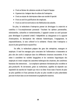Le technolecte de l'entreprise marocaine