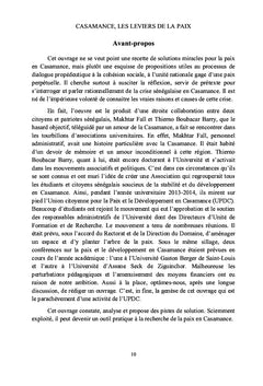 Casamance, les leviers de la paix